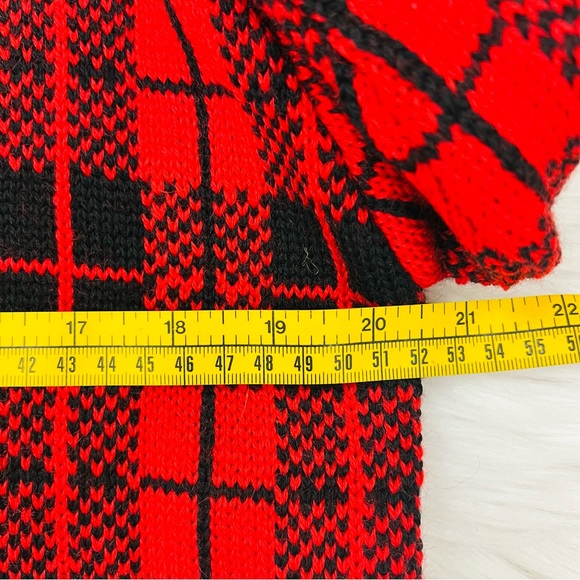 Vintage Brooks Brothers Ted Plaid 100% Wool Knit Cardigan/Blazer - Picture 9 of 11